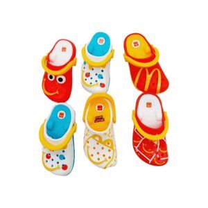 McDonalds Crocs Toy Keychain Lot of 6 Happy Meal 2024 No Boxes
